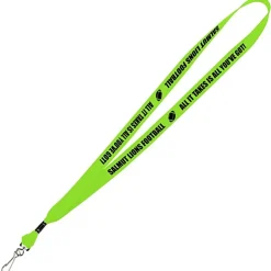 Neon Lanyard - 5/8 inches - Metal Swivel J Hook