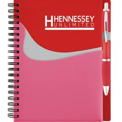 New Wave Pocket Notebook with Ballpoint Pen - 24 hr