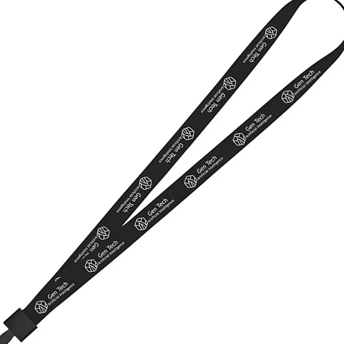Non-Swivel Polyester Lanyard - 3/4 inch - 32 inches