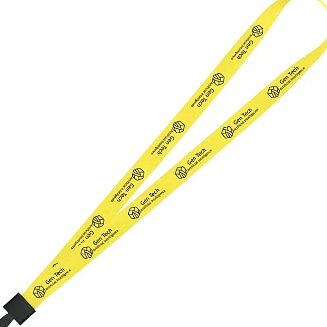 Non-Swivel Polyester Lanyard - 3/4 inch - 32 inches