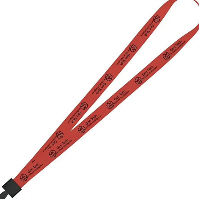 Non-Swivel Polyester Lanyard - 3/4 inch - 32 inches