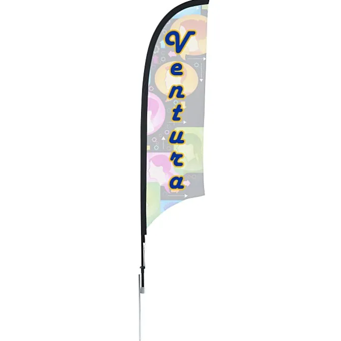 Outdoor Razor Sail Sign - 7' - One Sided