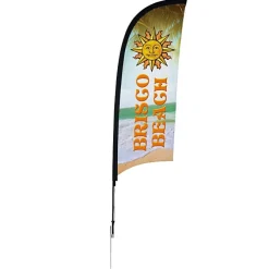 Outdoor Razor Sail Sign - 9' - One Sided