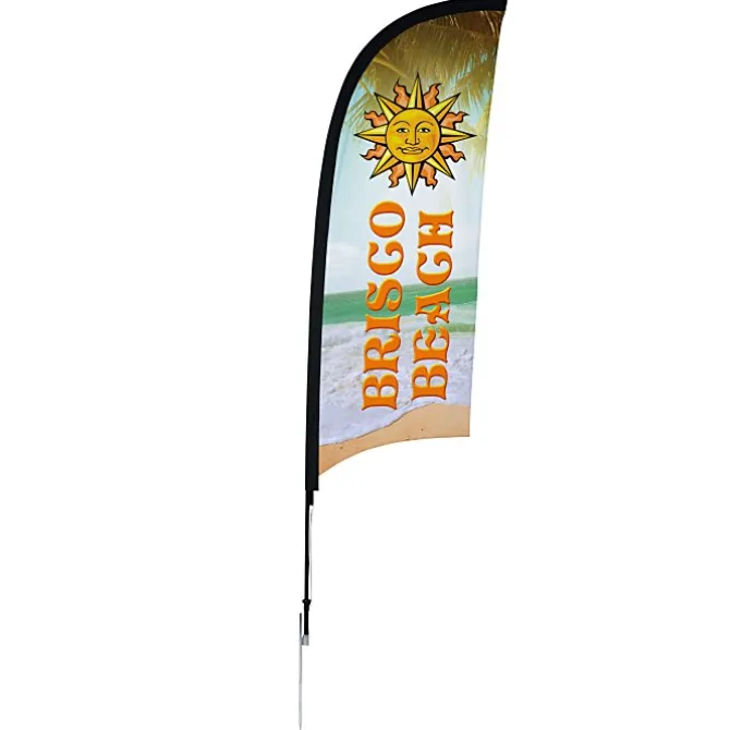 Outdoor Razor Sail Sign - 9' - One Sided