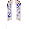 Outdoor Razor Sail Sign - 13' - Two Sided