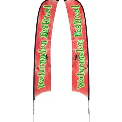 Outdoor Razor Sail Sign - 17' - Two Sided