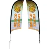 Outdoor Razor Sail Sign - 9' - Two Sided