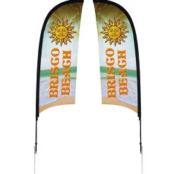 Outdoor Razor Sail Sign - 9' - Two Sided