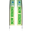 Outdoor Rectangular Sail Sign - 14-1/2' - Two Sided