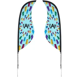 Outdoor Sabre Sail Sign - 9' - Two Sided
