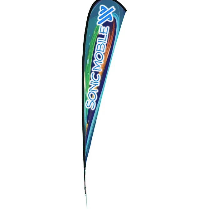 Outdoor Sail Sign - 14' - One Sided