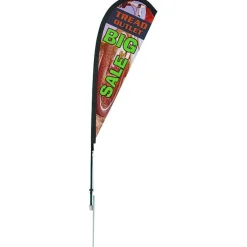 Outdoor Sail Sign - 6' - One Sided