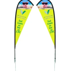 Outdoor Sail Sign - 8' - Two Sided