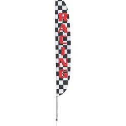 Outdoor Stadium Flutter Sail Sign - 18' - One Sided