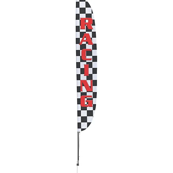 Outdoor Stadium Flutter Sail Sign - 18' - One Sided