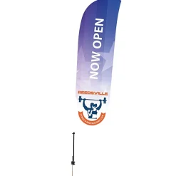 Outdoor Value Blade Sail Sign - 15 feet - One Sided