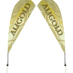 Outdoor Value Sail Sign - 9 1/2 feet - Two Sided