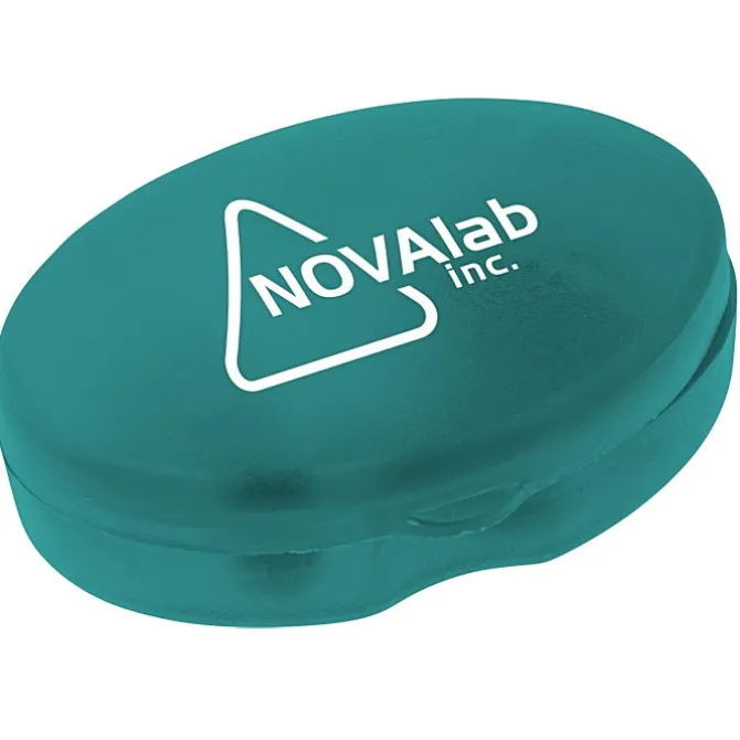 Oval Pill Box - Translucent - 24 hr