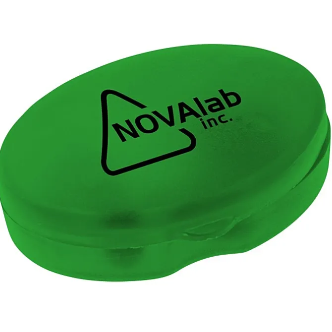 Oval Pill Box - Translucent - 24 hr