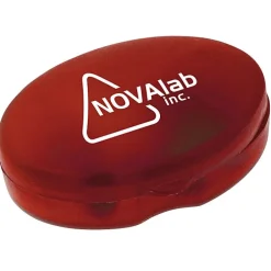 Oval Pill Box - Translucent - 24 hr