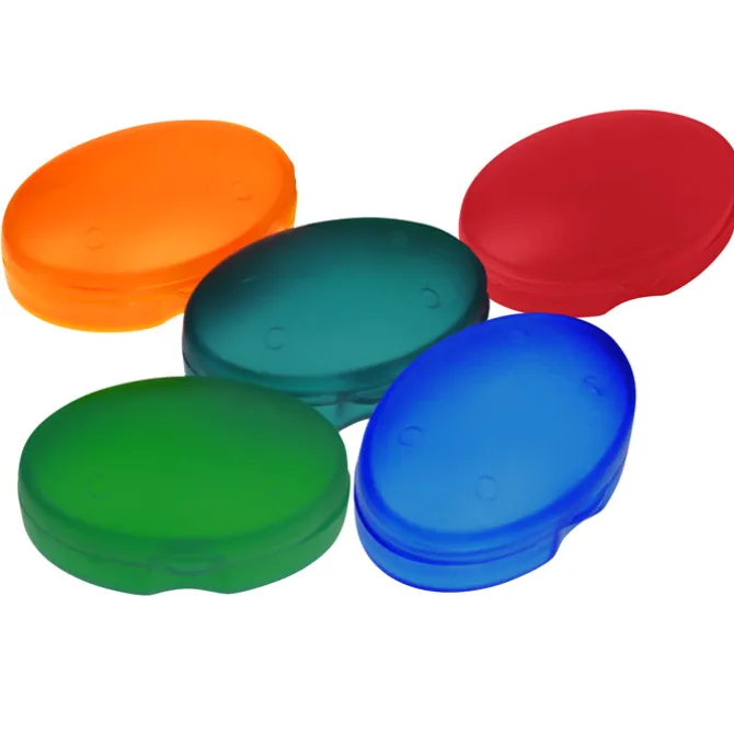 Oval Pill Box - Translucent - 24 hr