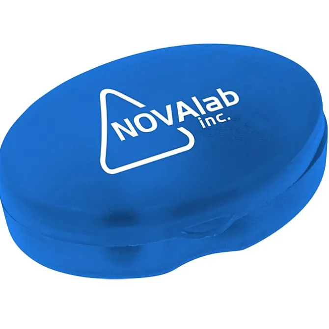 Oval Pill Box - Translucent - 24 hr