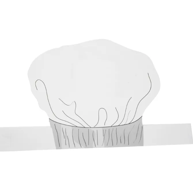 Paper Chef's Hat Headband