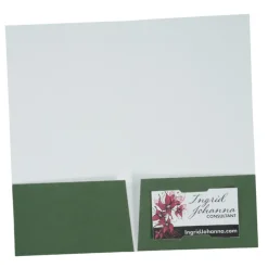 Paper Two-Pocket Mini Folder - 9 1/2 inches x 5 inches