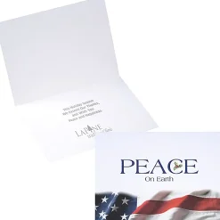 Patriotic Peace on Earth Greeting Card