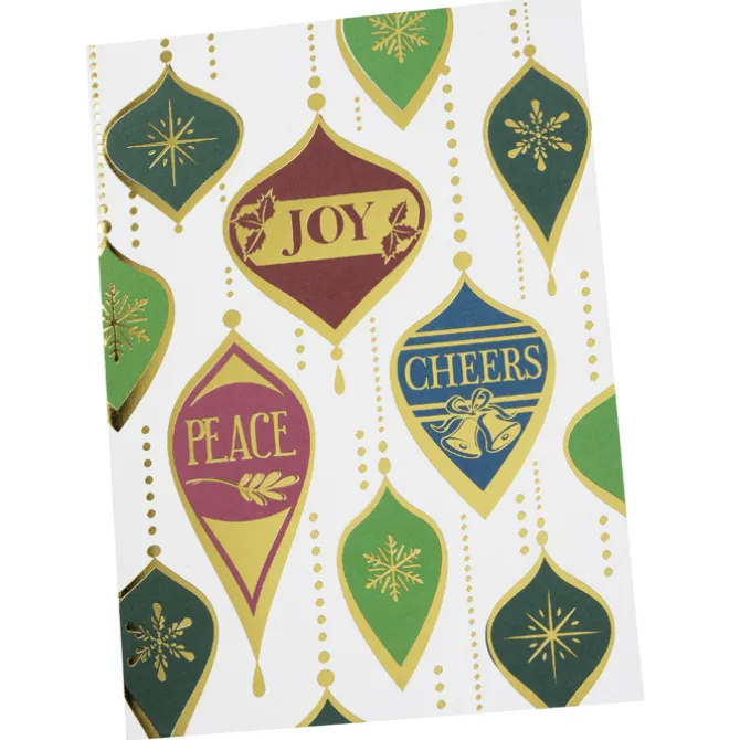Peace and Joy Ornaments Greeting Card