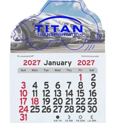 Peel-N-Stick Calendar - Car