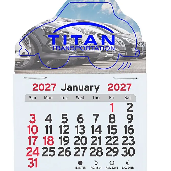 Peel-N-Stick Calendar - Car