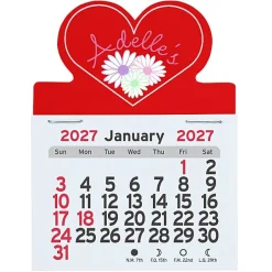 Peel-N-Stick Calendar - Heart