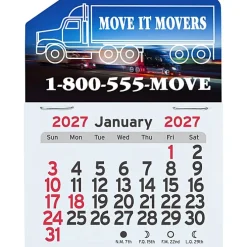 Peel-N-Stick Calendar - Semi Truck