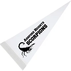 Pennant 8 inches x 18 inches - White