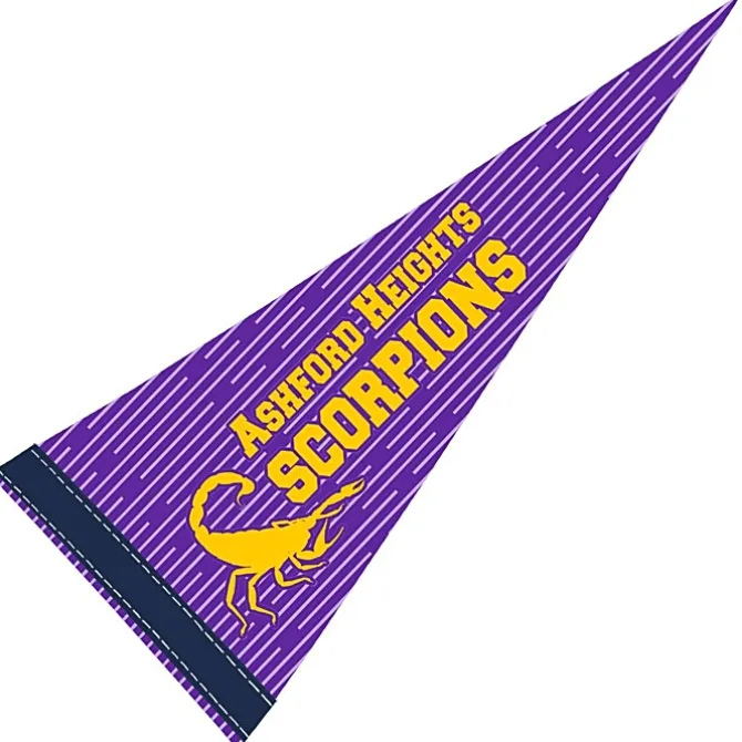 Pennant 8 inches x 18 inches - White - Full Color