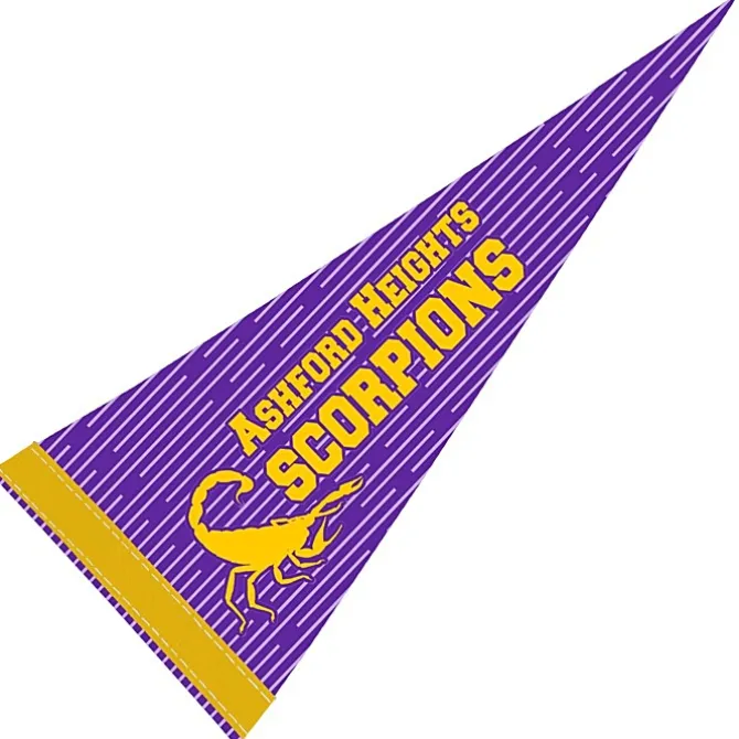 Pennant 8 inches x 18 inches - White - Full Color