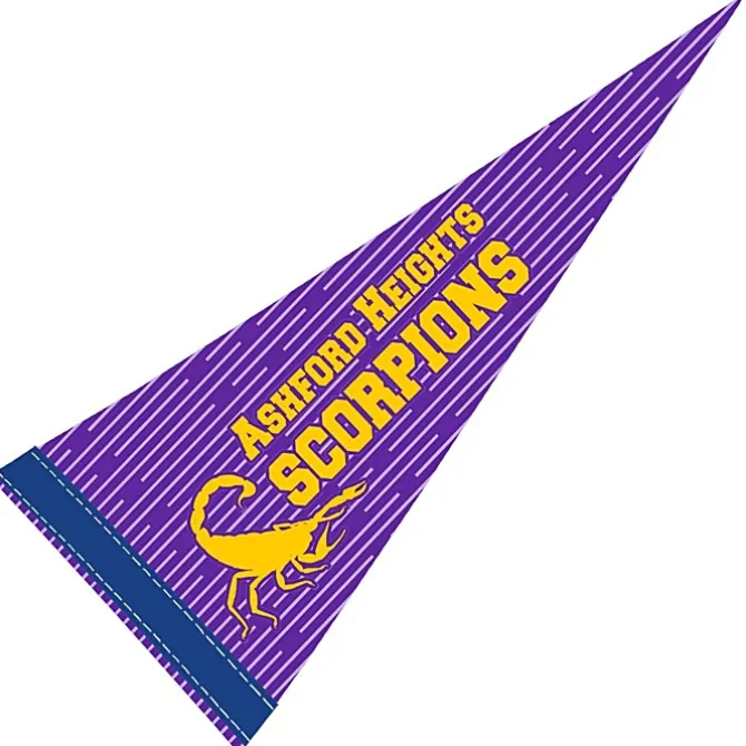 Pennant 8 inches x 18 inches - White - Full Color