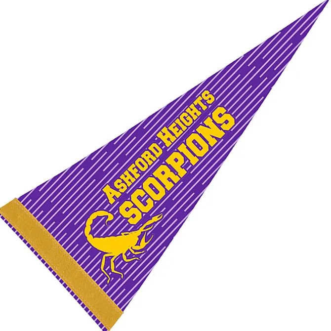 Pennant 8 inches x 18 inches - White - Full Color