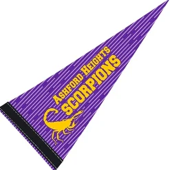 Pennant 8 inches x 18 inches - White - Full Color