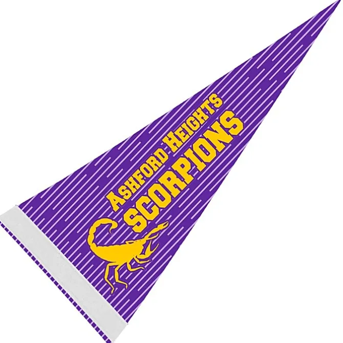 Pennant 8 inches x 18 inches - White - Full Color