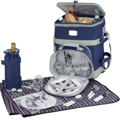 4 Person Rolling Picnic Set