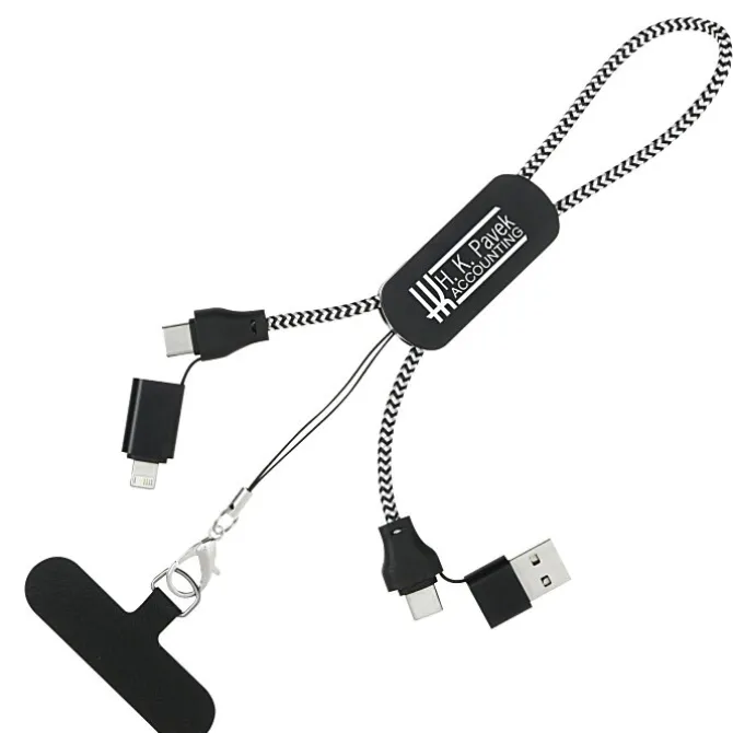 Phone Holder Wristlet with Charging Cable