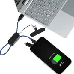 Phone Holder Wristlet with Charging Cable