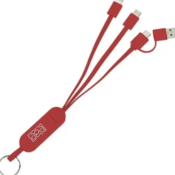 Phone Stand Duo Charging Cable Keychain