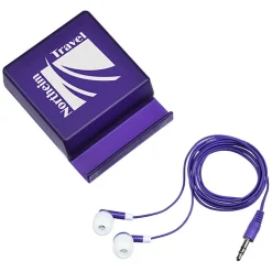 Phone Stand with Compartment - Earbuds