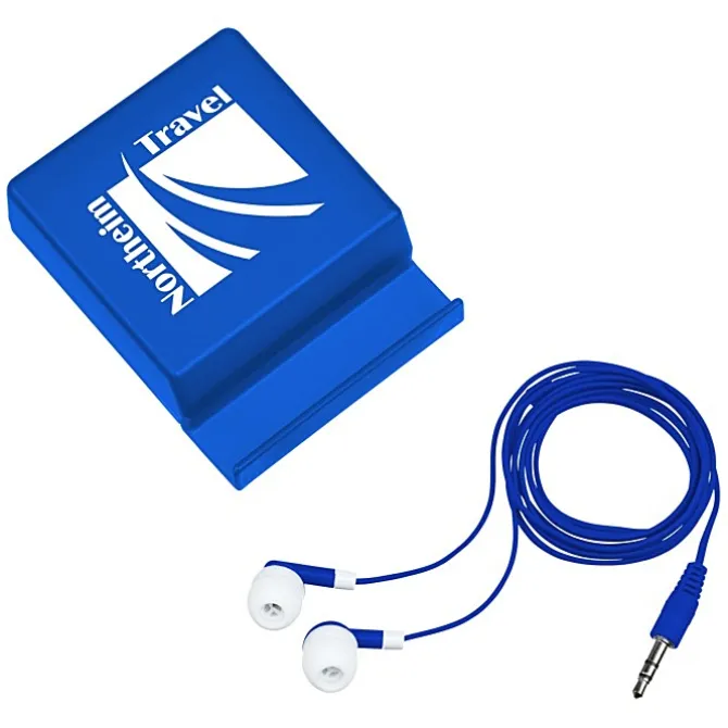 Phone Stand with Compartment - Earbuds