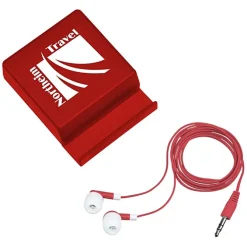 Phone Stand with Compartment - Earbuds