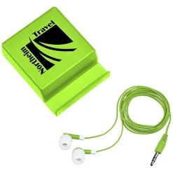 Phone Stand with Compartment - Earbuds