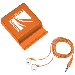 Phone Stand with Compartment - Earbuds